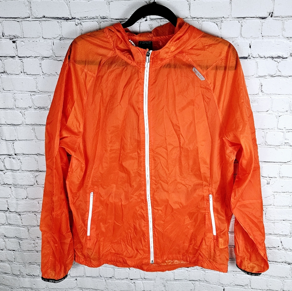 HIND | zip hooded long sleeve running windbreaker jacket